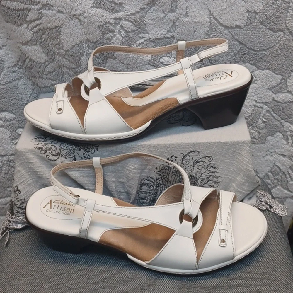 CLONKS ARTISAN COLLECTION SIZE. 11XW. White Women's Sandals by - Picture 2 of 6